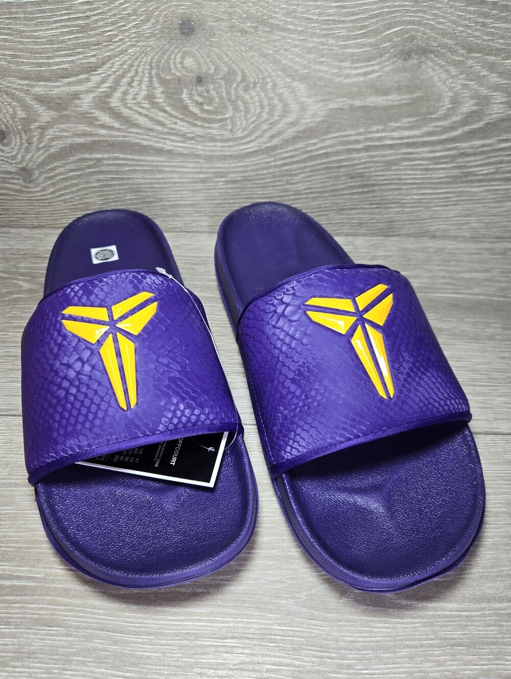 Nike Kobe Offcourt Slide Court Purple / University Gold Mens 12 IF2870-500 New